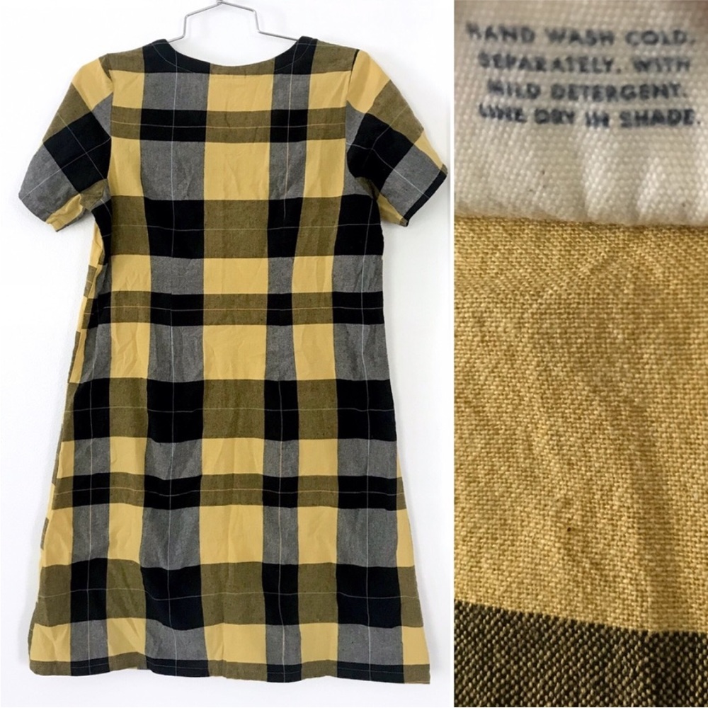 ✨💛 Modcloth Mata Traders Dress plaid fall - Picture 2 of 8